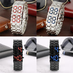Men's Lava LED Digital Stainless Steel Watch