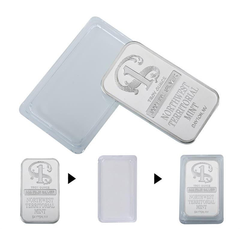 Fine silver-plated bar coin collection