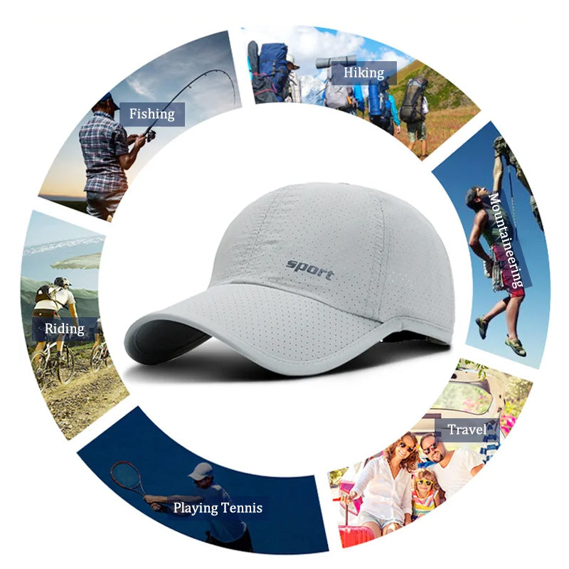Breathable Sun Protection Cap with Brim