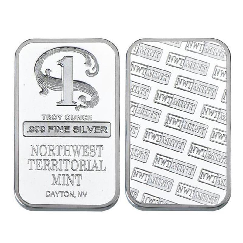 Fine silver-plated bar coin collection