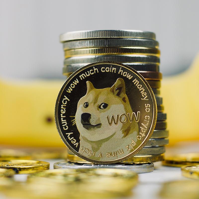 UV Color Print Dogecoin Commemorative Coin