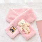 Sweet Bear Plush Scarf for Adults and Children