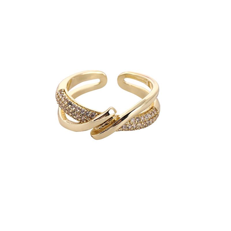 Vintage gold-plated adjustable ring