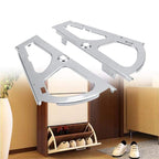 Shoe cabinet hinges folding frame