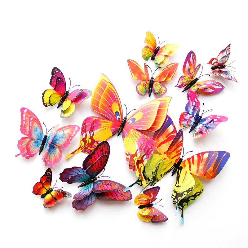 3D Butterfly Wall Mosaic Sticker
