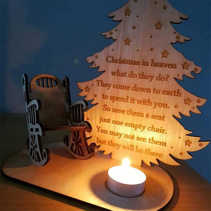 Christmas Memorial Candles Ornament In Memory of Loved Ones