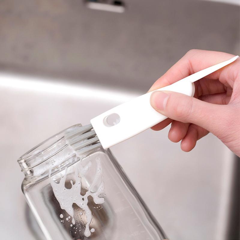 Cup lid cleaning brush