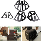 Shoe cabinet hinges folding frame
