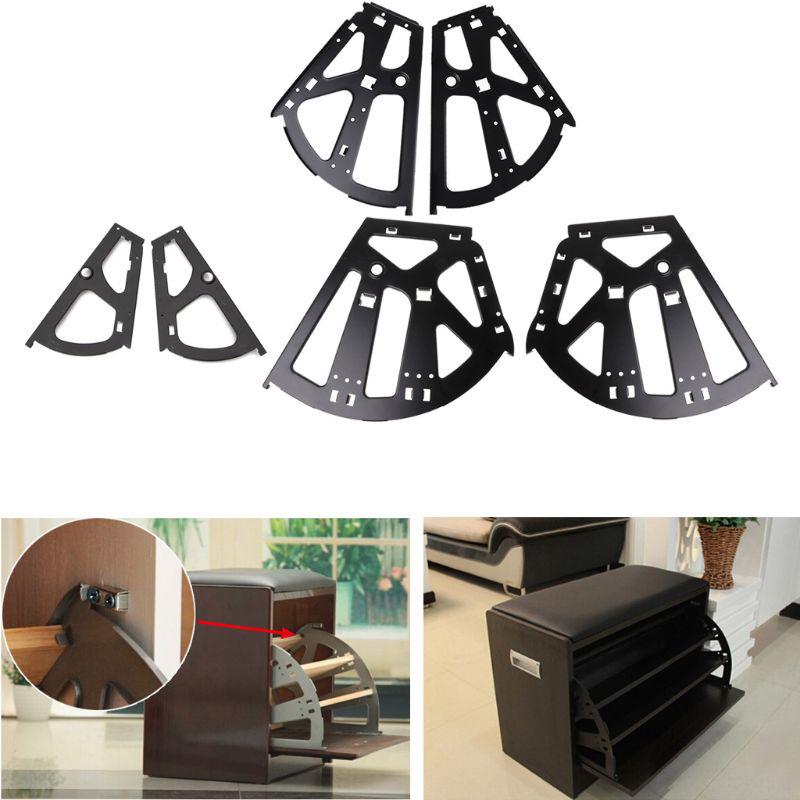 Shoe cabinet hinges folding frame