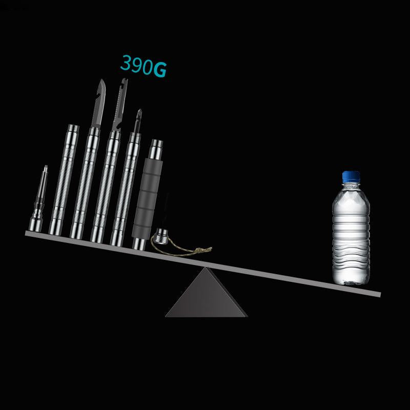 Multifunctional collapsible hiking pole