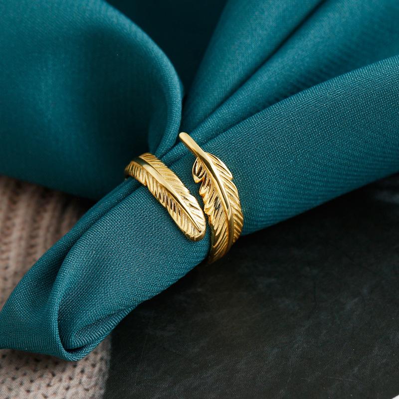 Adjustable Golden Spring Ring