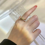 Vintage gold-plated adjustable ring