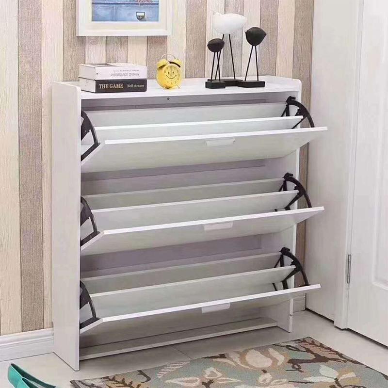 Shoe cabinet hinges folding frame