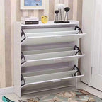 Shoe cabinet hinges folding frame