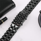 Men's Lava LED Digital Stainless Steel Watch