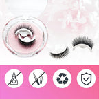 Reusable self-adhesive eyelashes