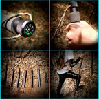 Multifunctional collapsible hiking pole