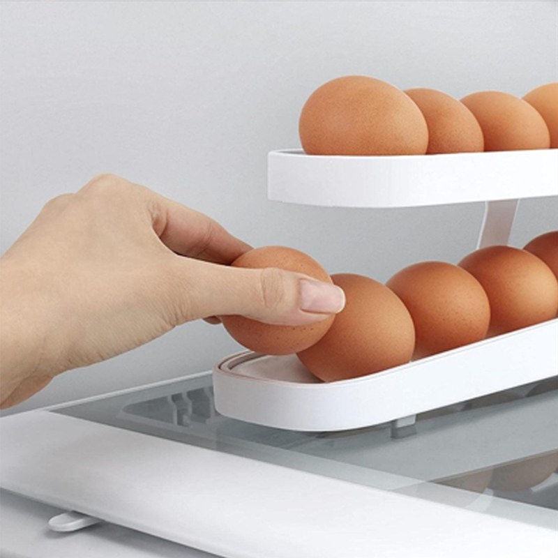 Automatic Scroll Egg Holder Storage Box
