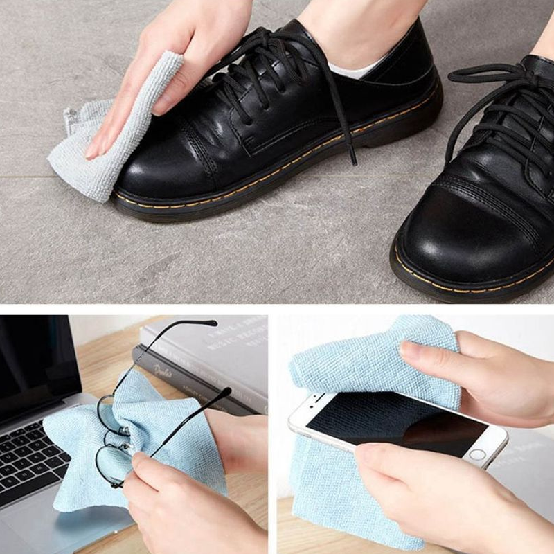 Expandable absorbent microfiber cloths