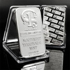 Fine silver-plated bar coin collection