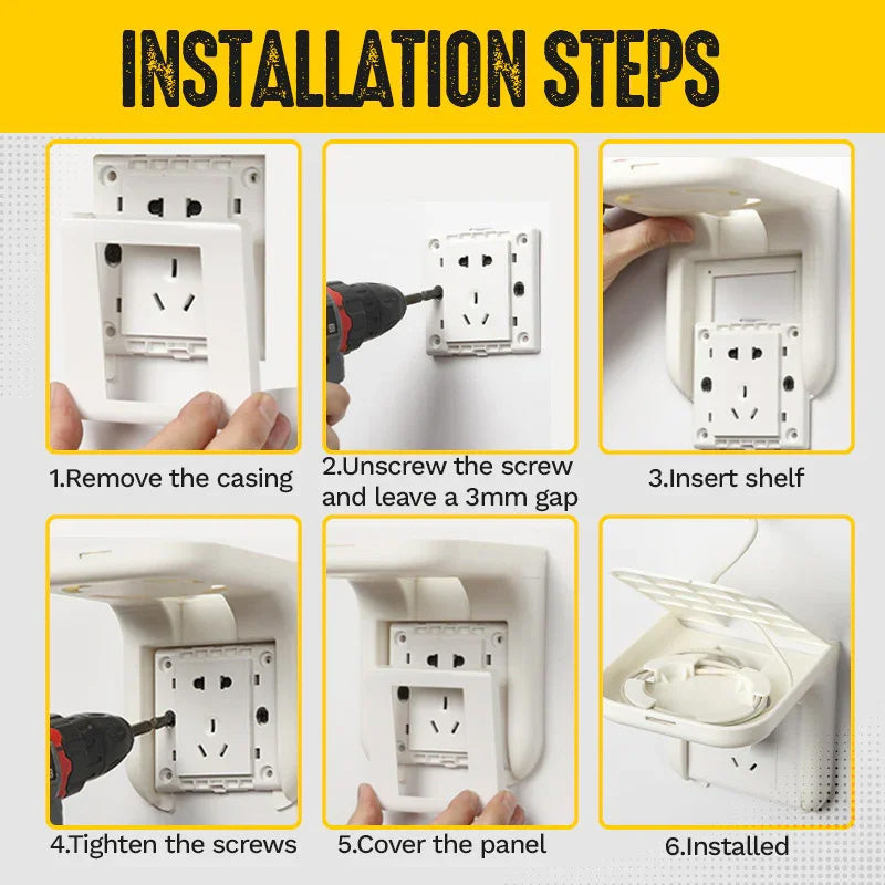 No drilling required socket shelf