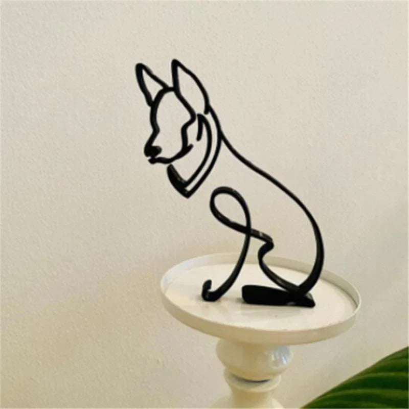 Dog Art Sculpture Home Decoration