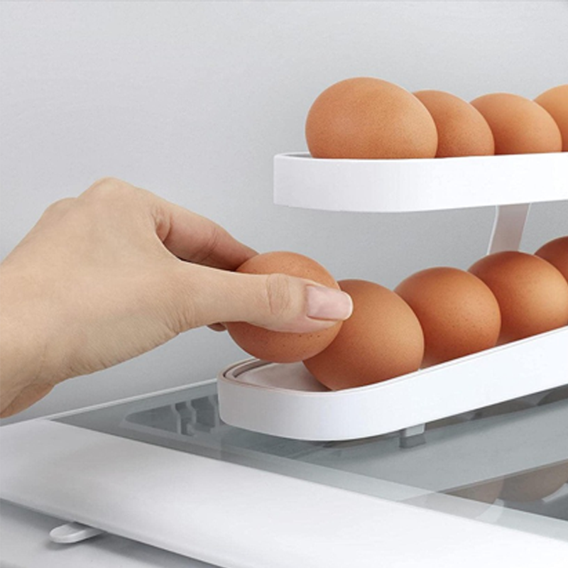 Automatic Scroll Egg Holder Storage Box