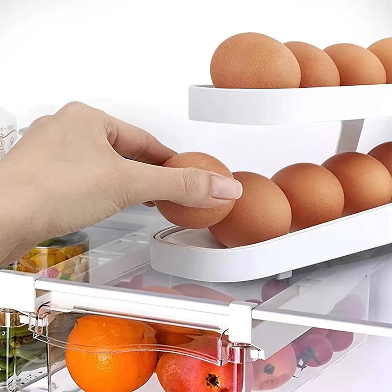 Automatic Scroll Egg Holder Storage Box