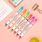 BEST GIFTS FOR CHILDREN - Dual Tip Markers with 6 different curve shapes fine tips