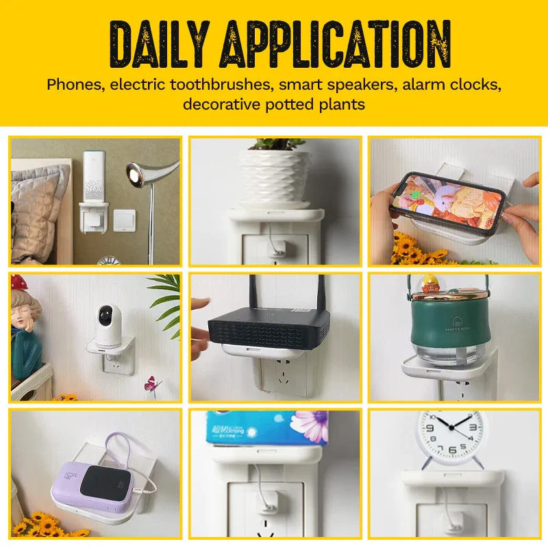 No drilling required socket shelf