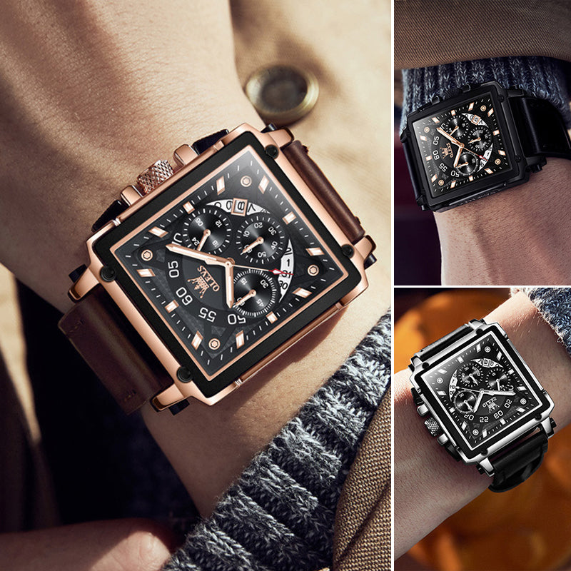Olevs® Luminous Luxury Square Business Automatic Mechanical Watch