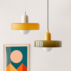 Bauhaus Colored Glass Pendant Light
