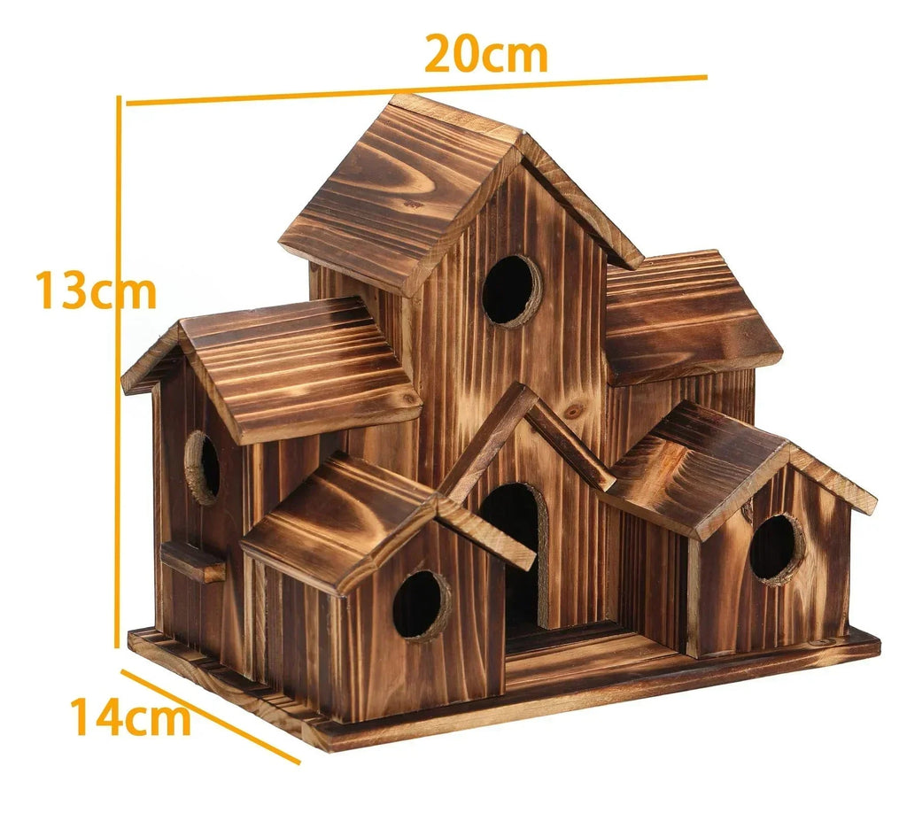 6-Hole Handmade Birdhouse