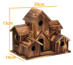 6-Hole Handmade Birdhouse