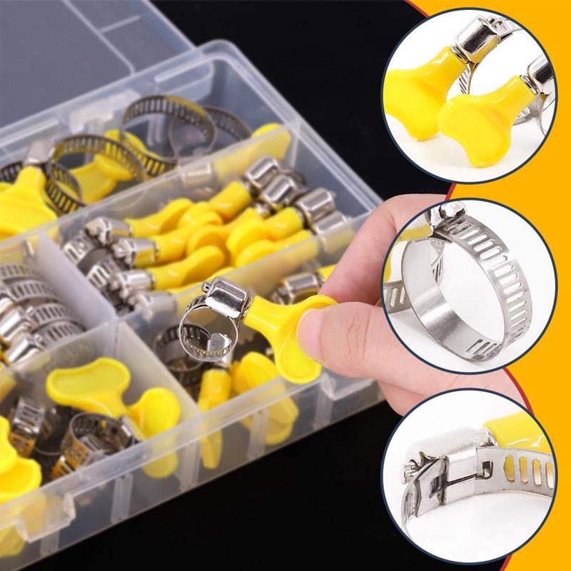 Stainless Steel Hose Clamp Set (20 pieces)