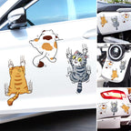 Cute Cat Cartoon Car Sticker