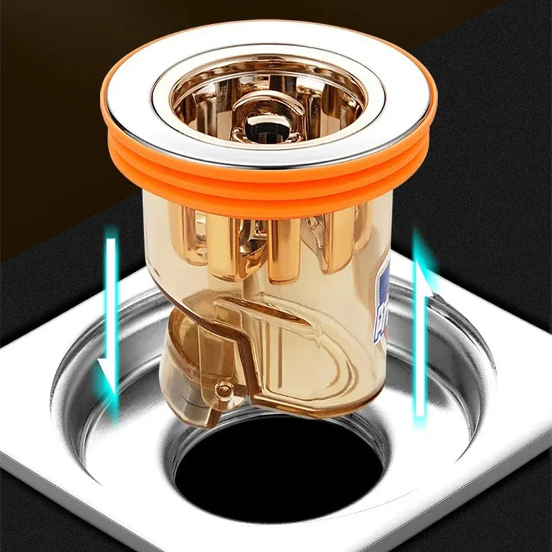 Universal double deodorant drain core