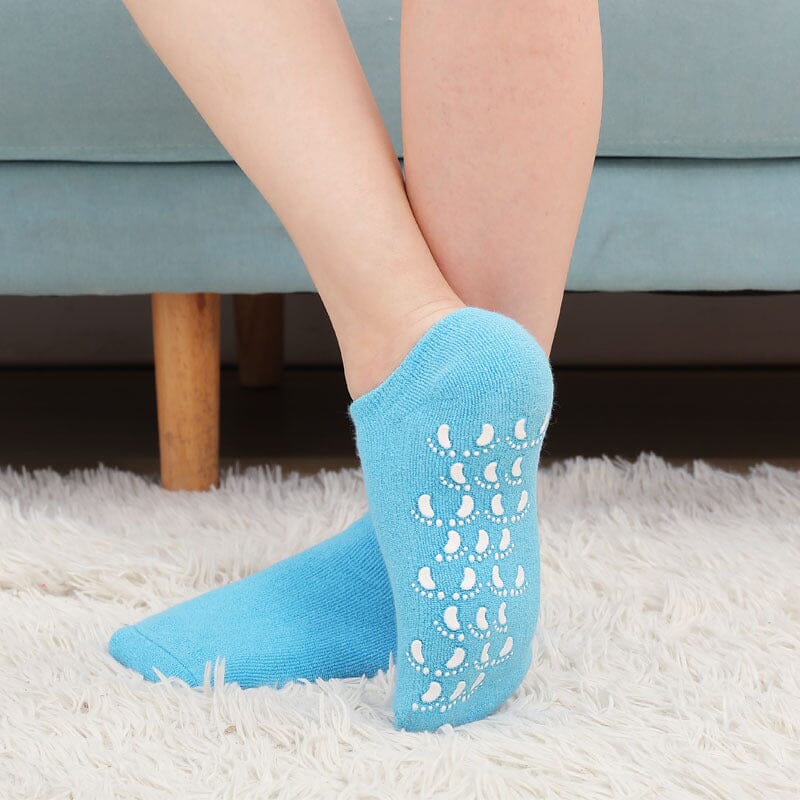 Moisturizing socks with gel lining