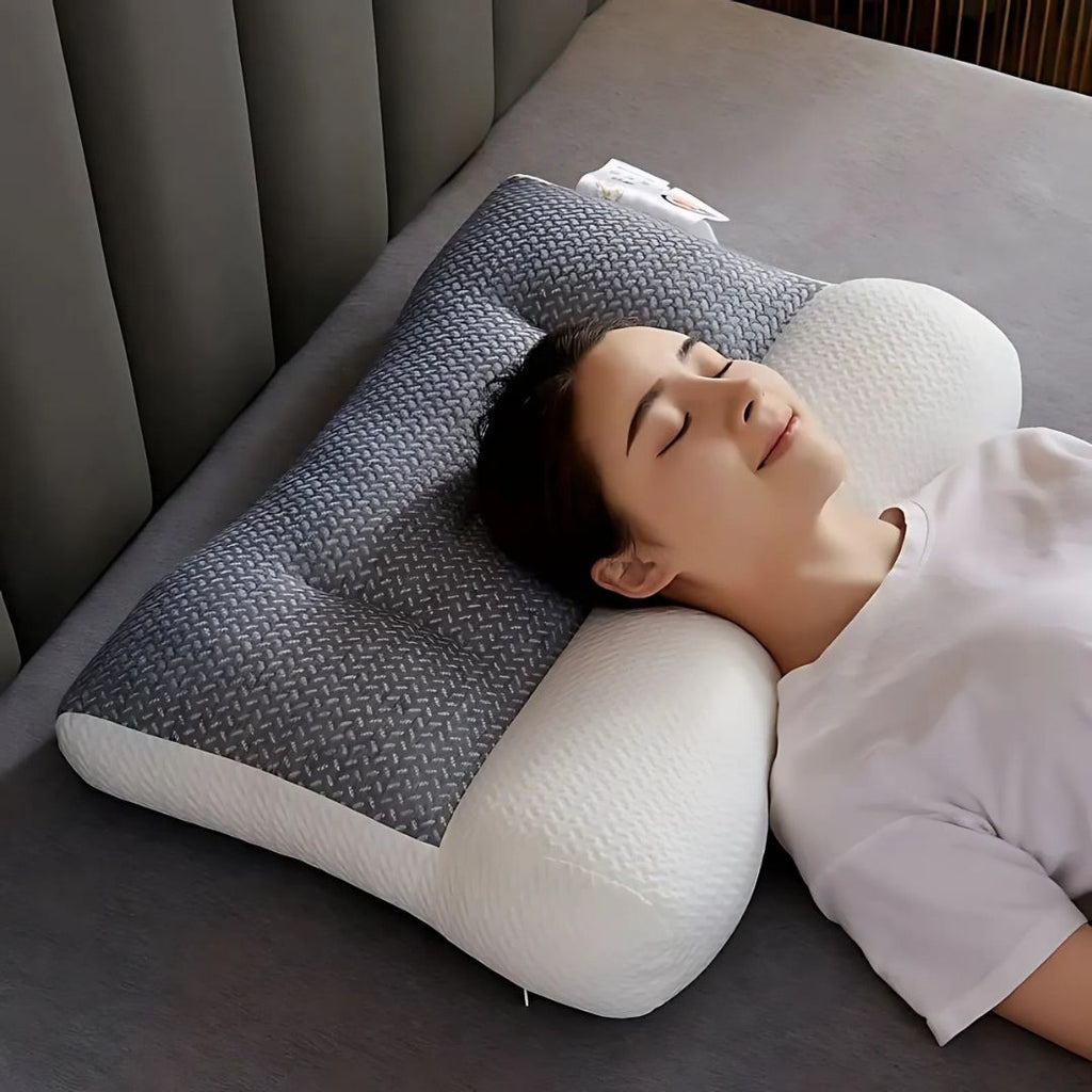 Orthopedic Neck Pillow | Cervical Spine Support, Pain Relief & Reduced Snoring for All Sleep Positions