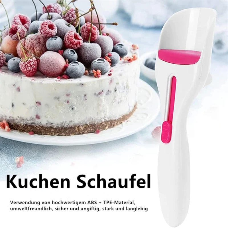 Non-stick coated cake serving spoon
