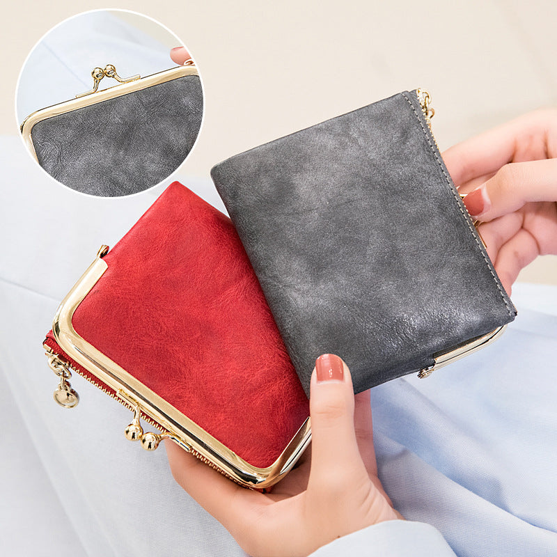 Mini Fashion Women's Square Short Wallet