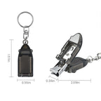 Mini foldable nail cutter with keyring