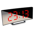 Curved LED Digital Alarm Clock in Modern Style