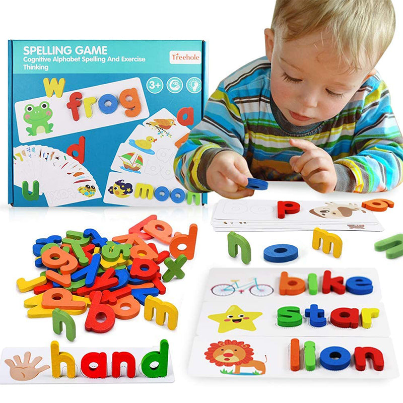 Letter recognition spelling game