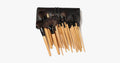 Professional Makeup Brush Set with 32 Brushes and 1 Bag - Brown