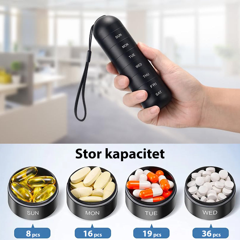 7-Day Portable Pill Organizer for Travel