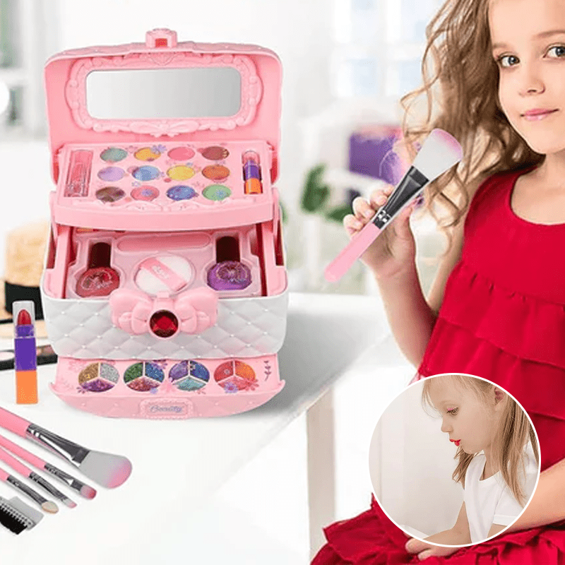 Washable make-up kit for children with bag