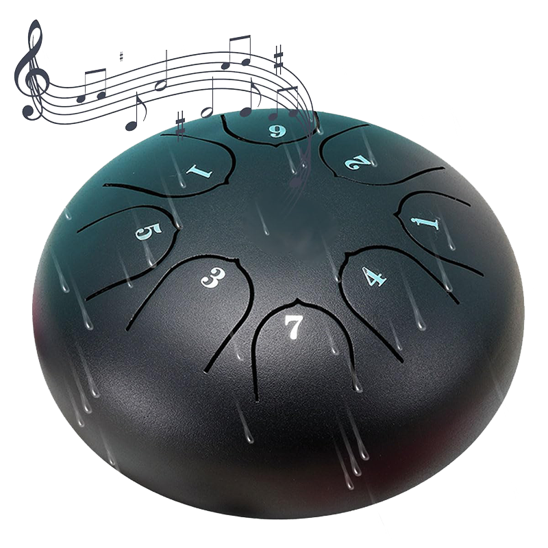 Rain drum as garden instrument