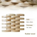 3D Mosaic Wall Panel Solid Wood Acoustic Decor