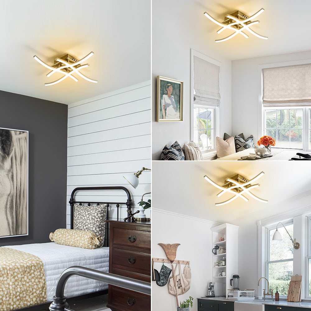 LED Ceiling Light Modern Aluminum Flush Fixture